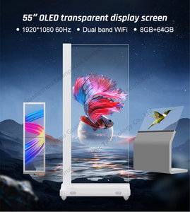 <span class=keywords><strong>หน้า</strong></span><span class=keywords><strong>จอ</strong></span> OLED โปร่งใสแบบอินเทอร์แอคทีฟมัลติทัช ขนาด 55 นิ้ว สำหรับติดตั้งบนโต๊ะ ใช้เป็นป้ายดิจิทัล ความละเอียด FHD 1080P เหมาะสำหรับจัดแสดงในพิพิธภัณฑ์ - Product Image 2