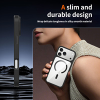 Coque de téléphone magnétique colorée pour iPhone 18 17 16 Pro Max, antichoc, anti-jaunissement, anti-rayures, personnalisable, vente en gros