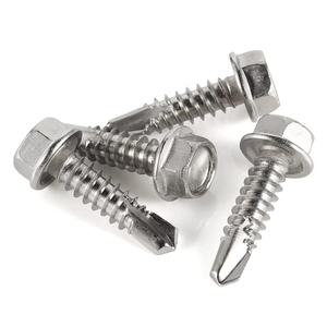 M4.2 M4.8 M5.5 M6.3 #8 #10 #12 #14 in acciaio inox 410 viti autofilettanti testa esagonale rondella vite autoforante per lamiera - Product Image 5