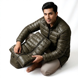 Chaqueta Acolchada de Moda para Hombre, Chaqueta Acolchada Cálida y Aislante, Abrigo de Invierno para Senderismo, Campamento, Viajes al Aire Libre - Product Image 1