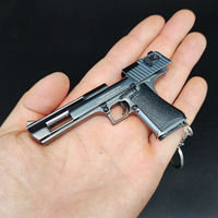 Harga Pabrik Gantungan Kunci Pistol Mainan Desert Eagle Logam 9cm Berbagai Model