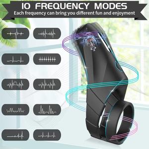 Anneau pénien en silicone en forme d'éléphant pour homme, best-seller, pour le point G, avec fonction de retenue de l'orgasme, étanche, rechargeable par USB, jouet sexuel pour homme, pour retarder l'éjaculation - Product Image 2