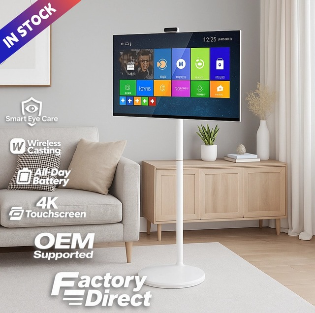 32 Inch Wireless Smart Portable Android Monitor with Long Battery Life Touch Screen Display Monitor