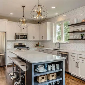 CBMmart Design Grafico Cucina Moderna con Finitura Laccata Isola per Ville Isola in Pietra Mobili da Cucina Coque - Product Image 1