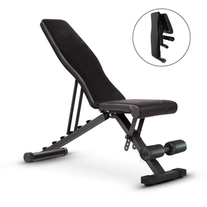 Beberapa fungsi kustom Gym rumah LiftingTraining baja Press peralatan dilipat bangku berat logam - Product Image 2
