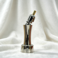 Trophée de vin personnalisé durable en forme de bouteille, gravé, en alliage d'étain sans plomb, sculpture métallique abstraite, marque de spiritueux