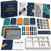 Jeu de société de stratégie logistique modulaire personnalisé, boîte rigide magnétique, cartes mates pour la formation en classe et le jeu d'équipe