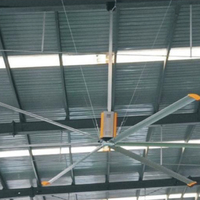 LONGWELL Nouvelle Arrivée Extracteurs Industriels Ventilateurs 10-13ft Grande Taille Grand Vent HVLS Ventilation Ventilateur de Plafond pour Industriel