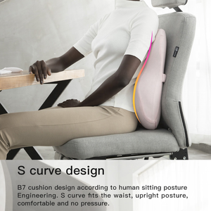 Coussin de soutien lombaire confortable pour chaise de bureau Coussin de dos en mousse à mémoire de forme avec <span class=keywords><strong>sangle</strong></span> réglable - Product Image 3