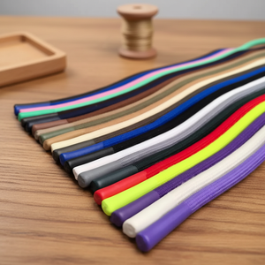 Cordones de 8MM con capucha elástica personalizable, Cordones redondos coloridos para pantalones y zapatos informales, puntas de resina epoxi, cordones de 8MM - Product Image 3