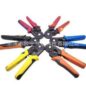 Pince à sertir HSC8 6-4A de qualité industrielle pour fils de calibre 10 AWG, à entrée frontale et latérale, avec lame en acier pour fils tubulaires pré-isolés - Product Image 1