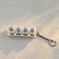 Custom Keycap KeyChain Creative KeyChain Keyboard Feeling Mini Decompression Teens Sensory PVC Keycaps Key Chain Ornaments Toy