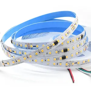 Cri Tinggi 2400K 2000K Fleksibel Cct Alami Hangat Putih 10Mm 24V 120 Led Smd 2835 Led Strip Cahaya