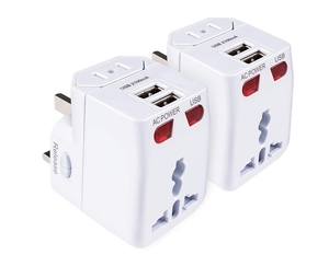 Prezzo all'ingrosso universale caricatore da parete turismo <span class=keywords><strong>spina</strong></span> di conversione con 2 USB universale <span class=keywords><strong>adattatore</strong></span> da viaggio - Product Image 5