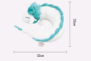 Muñeco de Peluche Dragón Haku en Forma de U de 32CM, Juguete de Peluche Súper Suave con Relleno de Algodón PP, Juguete de Compañía - Product Image 5
