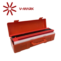 Triangle d'avertissement d'urgence en matériau PMMA rouge pour véhicules Kit de trois packs en un Réflecteur triangulaire réfléchissant pour la sécurité routière