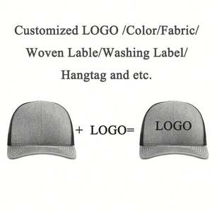 Gorra de Béisbol de 6 Paneles con Bordado Personalizado, Gorras Trucker con Malla de Lona, Tejido Transpirable e Impermeable, Estilo Casual para Exteriores - Product Image 3