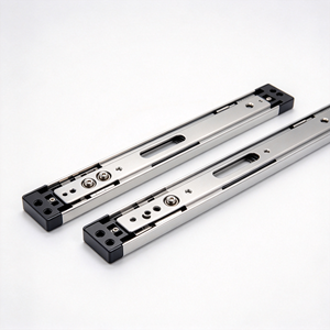 Riel deslizante lineal para cajones de muebles, guía de cajón de extensión total de montaje lateral para armario de cocina - Product Image 1