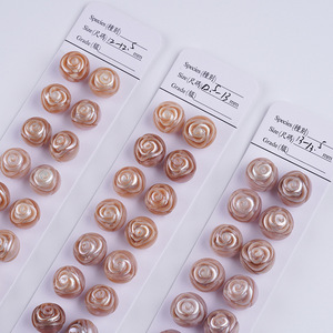Perles baroques d'eau douce blanches naturelles 11-14 mm avec trous, accessoire de bijouterie DIY, planche avec couleur sur la planche - Product Image 3