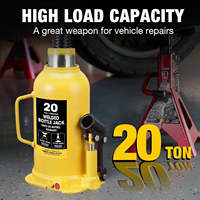 Bouteille personnalisée de 20 tonnes de cric hydraulique solide en acier pour voiture camionnette réparation automobile vis de réglage incluse