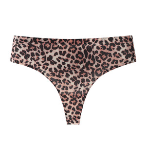 String sans trace transfrontalier européen et américain grande taille pour femmes taille basse Sexy léopard Triangle T-pantalon étranger <span class=keywords><strong>Trad</strong></span> - Product Image 5