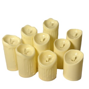 เทียนไร้เปลวไฟแบบเสา ควบคุมด้วยรีโมท ใช้แบตเตอรี่ ไฟ LED กระพริบ สำหรับตกแต่งบ้าน ของขวัญ งานหมั้น งานแต่งงาน งานเลี้ยงอาหารค่ำ - Product Image 6