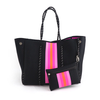 Nouveau sac en néoprène de luxe avec logo personnalisé, grande capacité, sac de plage, sac à main tendance pour femmes