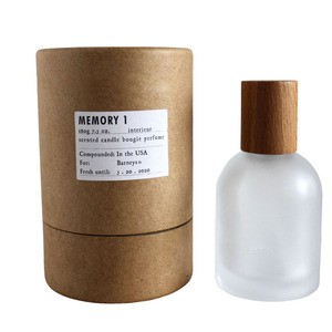 Profumo di lusso trasparente ricaricabile smerigliato vuoto rotondo 30ml 50ml bottiglia di profumo di vetro 100ml con confezione - Product Image 1