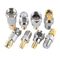 Adaptador de Conector Coaxial RF Tipo F a Tipo SMA, Macho y Hembra, para Amplificador de Señal de Antena, con Certificación CE y RoHS
