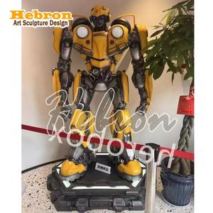 Sculpture en résine sur mesure de haute qualité, taille réelle, Bumblebee du film Marvel, 220 cm de hauteur, statue en résine de Bumblebee - Product Image 4