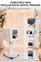 Support d'imprimante portable pour photomaton avec plateau photo, compatible HITI/DNP, tout en un, pour mariage et fête
