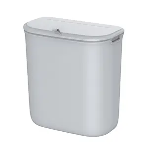 SONGMICS壁挂式垃圾桶，带滑盖厨房水槽垃圾箱9l塑料垃圾箱