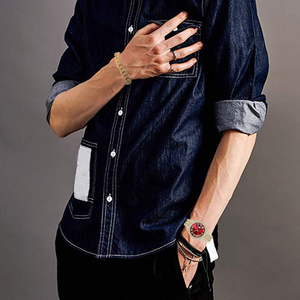 Vente en gros Chaîne à maillons cubains Chaîne Collier Ras du cou Bijoux Bling Grandes chaînes en or Ensemble de montres Hip Hop pour hommes - Product Image 6