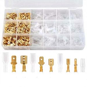 Connecteurs de bout de câble non isolés série Zhengxing LY318, mâles et femelles, à sertir, en laiton, à barillet ouvert - Product Image 1