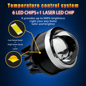 Vendite dirette in fabbrica cinque modalità lampada a nebbiogeno a triplo colore Biled 5800K 3000K a prova di acqua foglume a Led Biled lente - Product Image 2