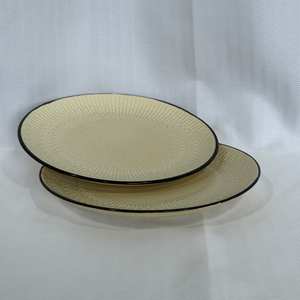 Bán Buôn 7-Inch Nổi Sứ Tấm Salad Gốm Ăn Bộ Đồ Ăn Tấm Nổi Gốm Ăn Các Món Ăn - Product Image 3