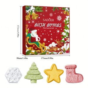 Juego de bolas de sal de baño SADOER para Navidad, juguetes para limpiar el cuerpo, bolas de sal de baño, juguetes de baño, éxito en ventas en comercio exterior transfronterizo - Product Image 2