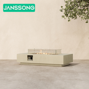 Ensemble de mobilier d'extérieur de luxe avec <span class=keywords><strong>table</strong></span> de salon de jardin à foyer au propane, canapés de patio pour villa et complexe hôtelier, chauffage et foyer à gaz - Product Image 5