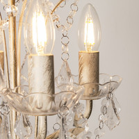 Lustre LED en acrylique blanc en forme de fleur Teresha, design moderne, éclairage d'intérieur, luminaire décoratif de plafond, lumière fantaisie, idéal pour la maison