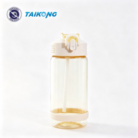 Bouteille d'eau en plastique recyclable grande capacité, corps épaissi, large ouverture, pour randonnée et voyage