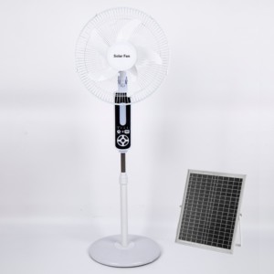 Ventilador Solar Recargable de 16 Pulgadas y 12v con Luz LED y Carga USB para Uso Doméstico JENSJ-FS-578 Easy Power Nuevo AC D de Fábrica China - Product Image 4