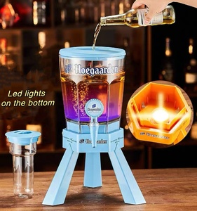 Torre <span class=keywords><strong>de</strong></span> Cerveza Automática Portátil con Luces LED, Enfriada con Hielo, Plástico <span class=keywords><strong>de</strong></span> Grado Alimenticio, Filtro <span class=keywords><strong>de</strong></span> Cerámica, Dispensador <span class=keywords><strong>de</strong></span> <span class=keywords><strong>Bebidas</strong></span> Ecológico - Product Image 2
