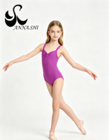Leotardo de Ballet con Tirantes para Mujer/Niña, Body de Danza Elástico con Cintura Ajustable, Ropa de Danza Profesional para Gimnasia