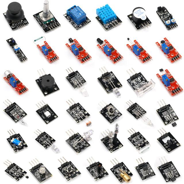 37 In 1 Sensor Module Board Set Kit For Arduino & MCU Education User Starters DIY Pi Mega2560 For UNO R3 With Box