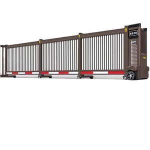 Porte sectionnelle électrique en aluminium à glissière automatique, design industriel pour écoles, AC 230 V - Product Image 1