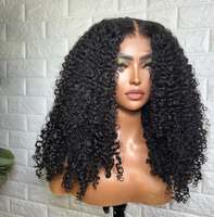 Nuevas pelucas de cabello virgen vietnamita con rizos birmanos y voluminosos, peluca frontal de encaje SDD para mujeres afroamericanas, doble densidad.