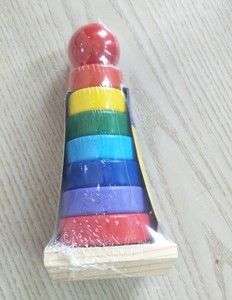 Rainbow <strong>Stacker</strong> Toys <strong>Wooden</strong> <strong>Ring</strong> Educational Toy Kids Stacking Blocks <strong>Wooden</strong> Rainbow Stacking <strong>Rings</strong> Toddler Stacking Toys - Product Image 6