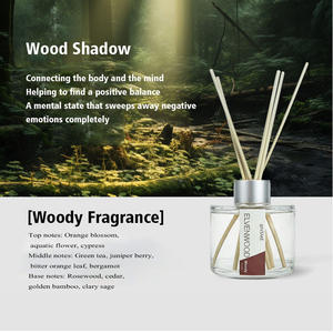 Diffuseur de parfum Woody Reed 100ml, senteur Fleur d'Oranger, Bois de Rose, Aquatique, apaisant, relaxant, air frais, longue durée, bouteille écologique, usage domestique - Product Image 3