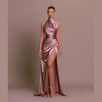 Nouvelle Robe Longue Décontractée Ample Unie à Col Montant Sans Manches Style Crayon Français pour Femme – Collection Été 2024