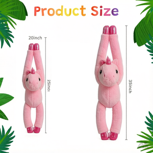 Unicornio de Peluche, Peluche de Unicornio Arcoíris con Brazos Largos para Colgar, Juguete de Peluche para Niños, <span class=keywords><strong>Nietos</strong></span>, Amigos y Familia - Product Image 5